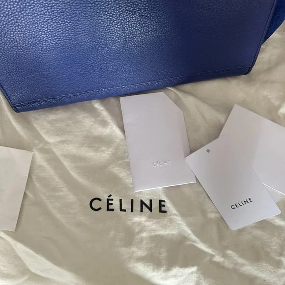 Authentic Celine Blue Trapeze Bag (Size Small) - Purchased in Paris 6eme in 2015 - Picture 7 of 15